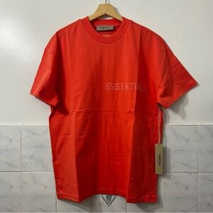 Fear of God Essentials Coral Oversized Short Sleeve T-Shirt Streetwear Sze Small